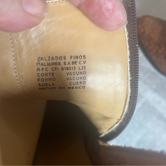 Franco Cuadra Calfskin Basketweave Heeled Ankle Boots 8.5 - Picture 7 of 10